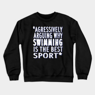 Lifeguard saying sport breaststroke Crewneck Sweatshirt